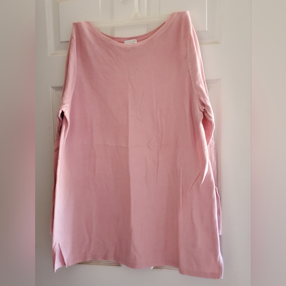J. Jill Light Pink Tunic Sweater